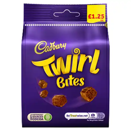 Cadbury twirl bites