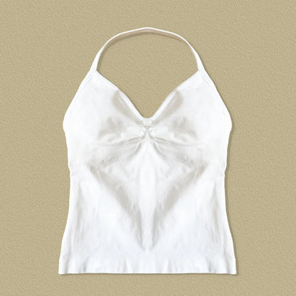 NCLAGEN Impact Longline Strappy Top Sports Yoga Vest Women's Fitness Tank Top Gym Beautiful Open Back Bra Running Workout Halter